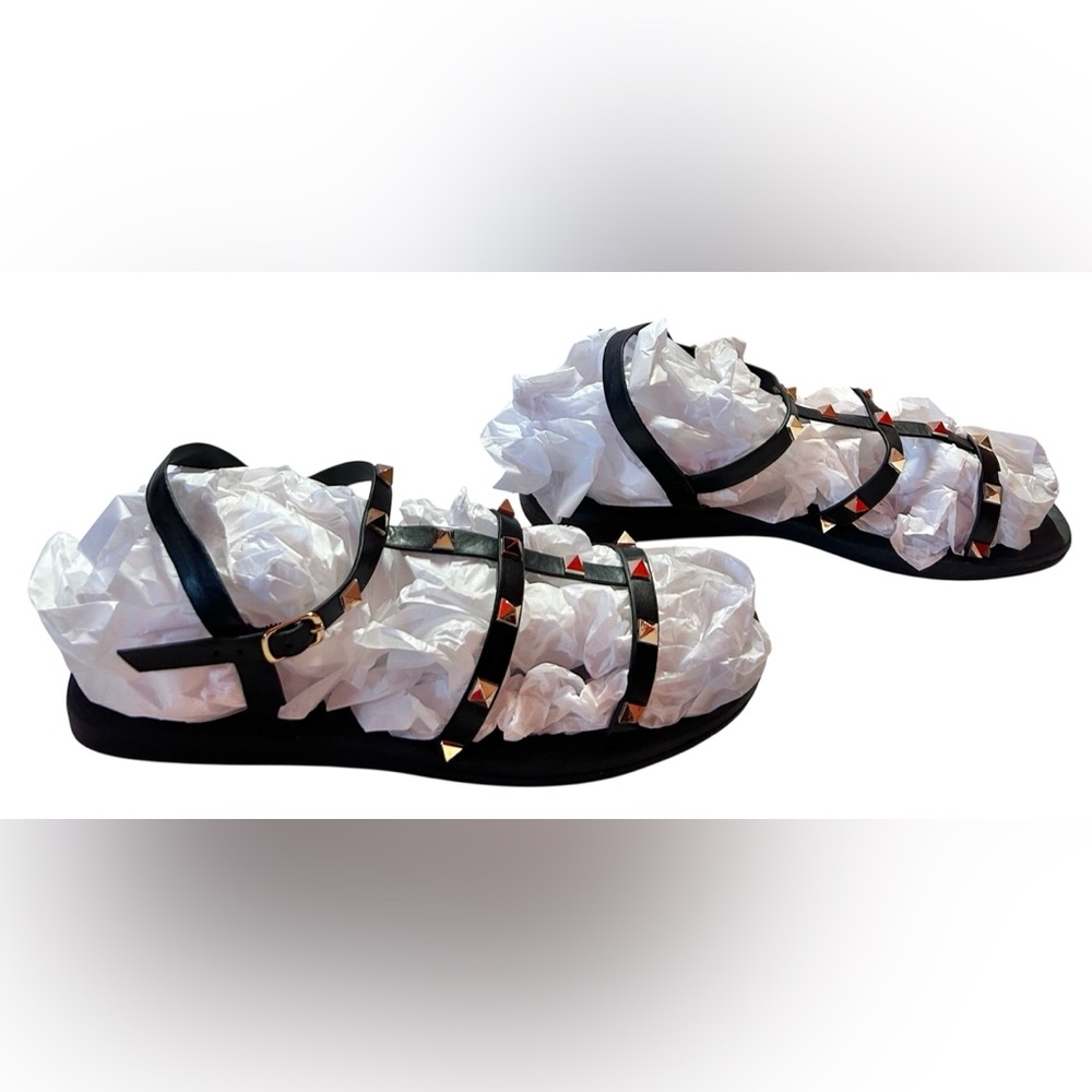 J Mark Studded Ankle Strap Sandals